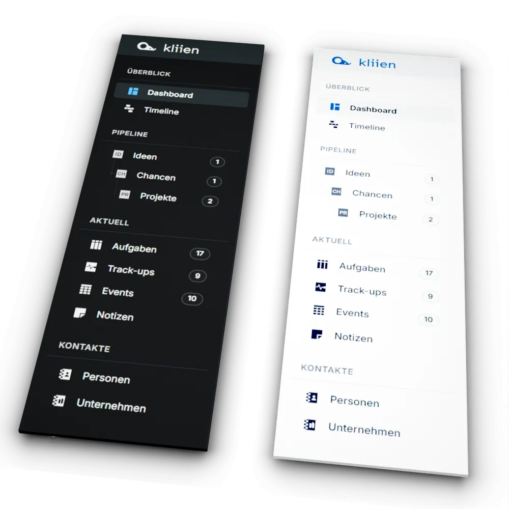 Sidebar: Navigation & Icons